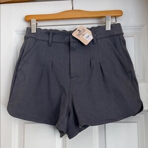 Charcoal High Waist Women's Shorts